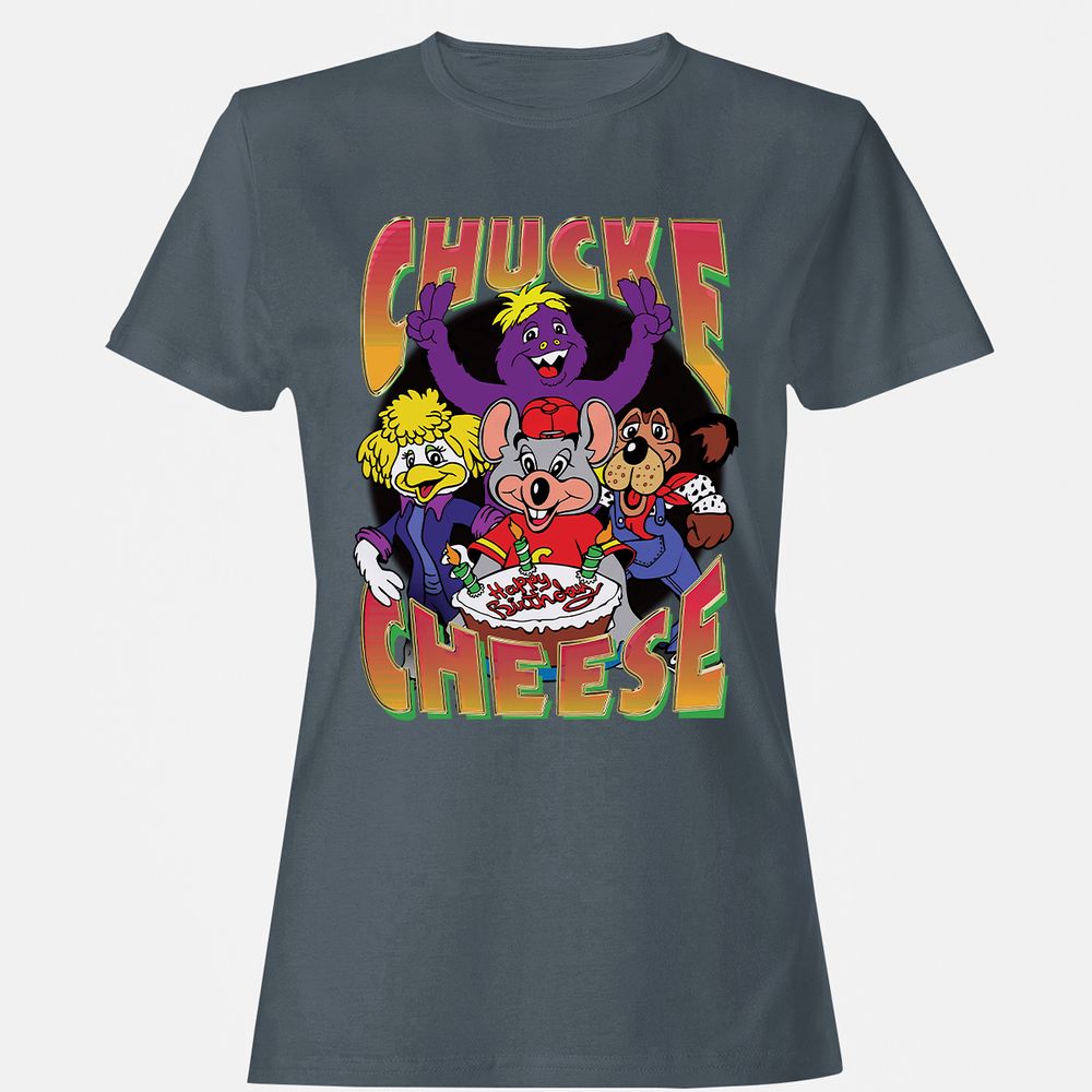 Women's T-Shirt - W4EL8XGZ - Charcoal - 3