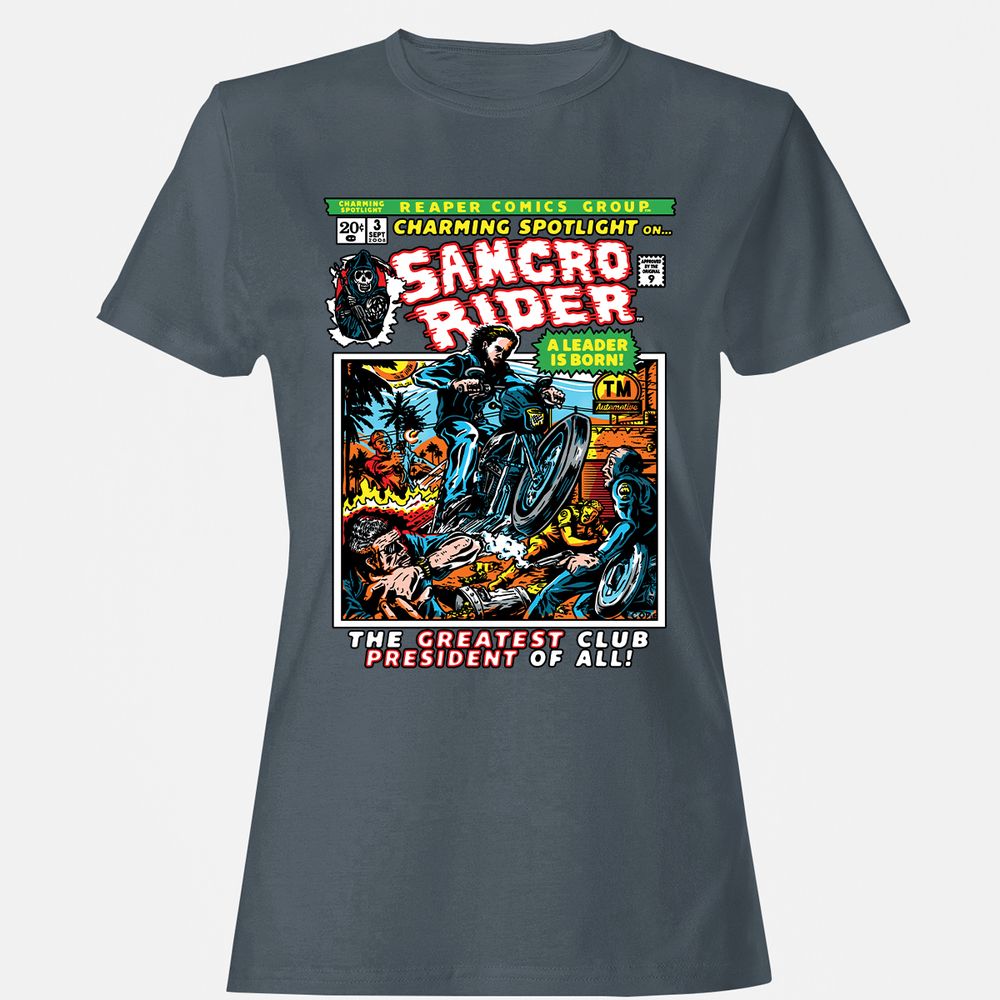 Women's T-Shirt - EL5B7R7E - Charcoal - 3