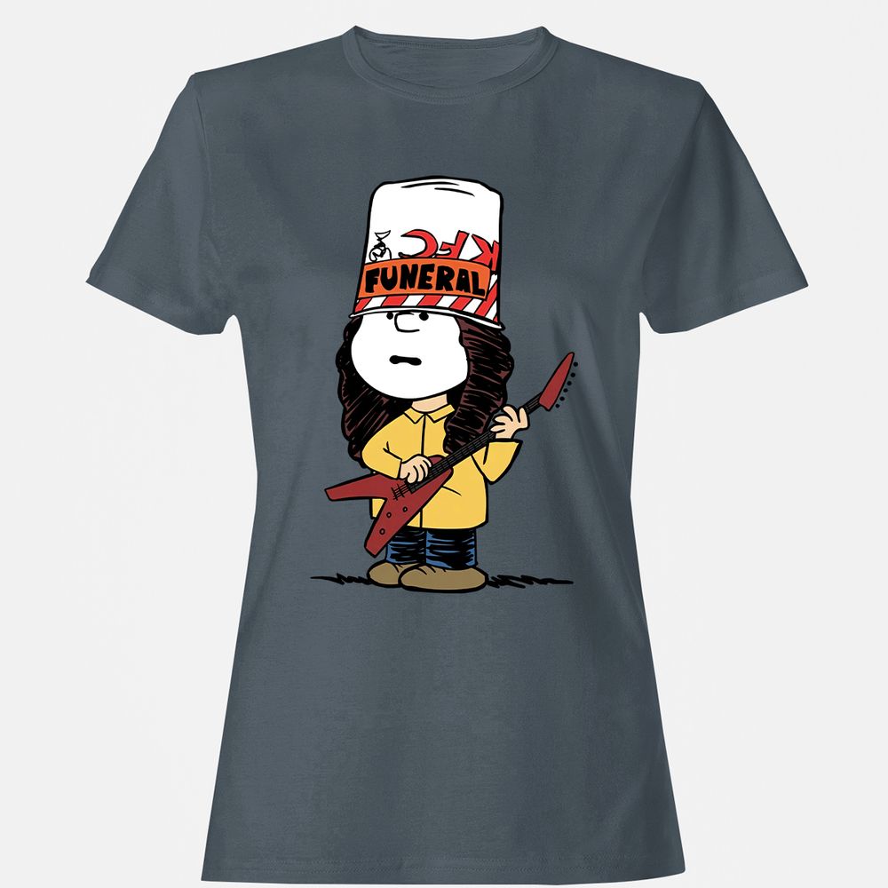 Women's T-Shirt - QH7PCTP9 - Charcoal - 3