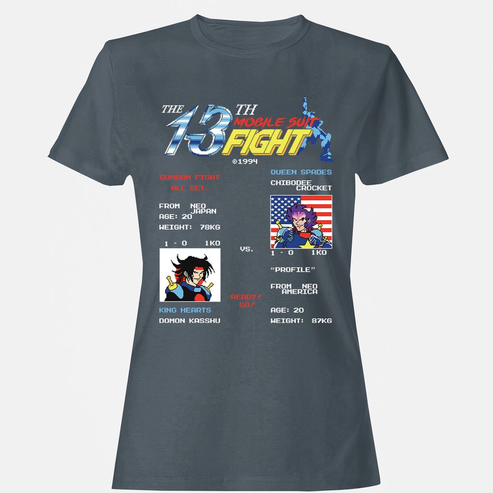 Women's T-Shirt - AVBU1Z8Q - Charcoal - 3