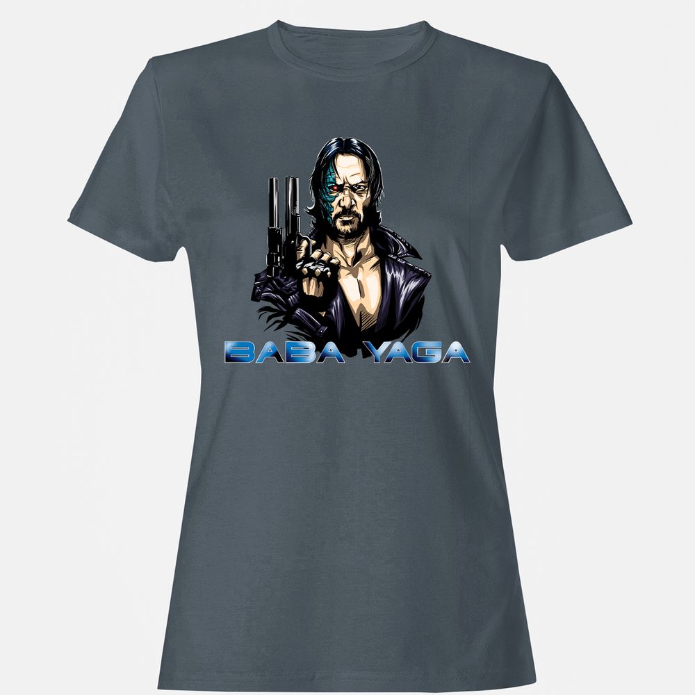 Women's T-Shirt - 4JQEEUAQ - Charcoal - 3