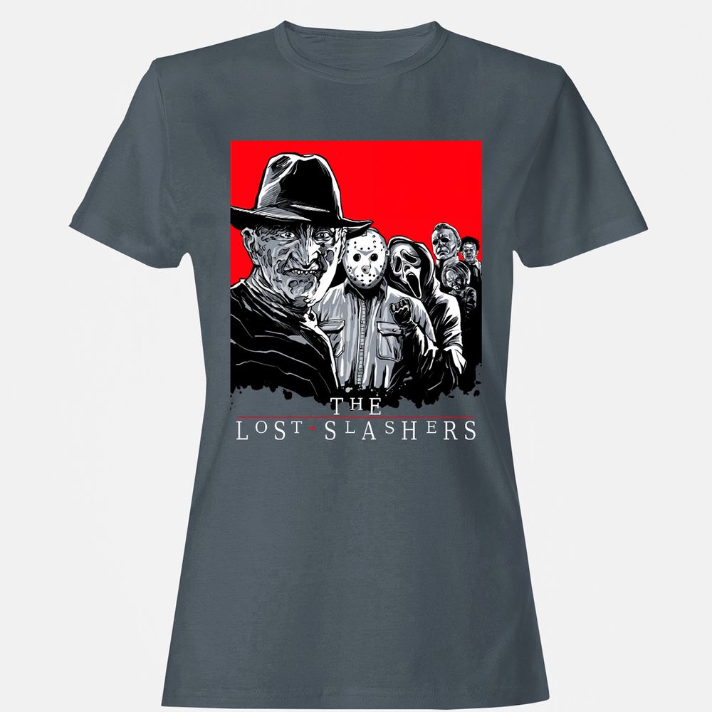 Women's T-Shirt - 876NX6NJ - Charcoal - 3