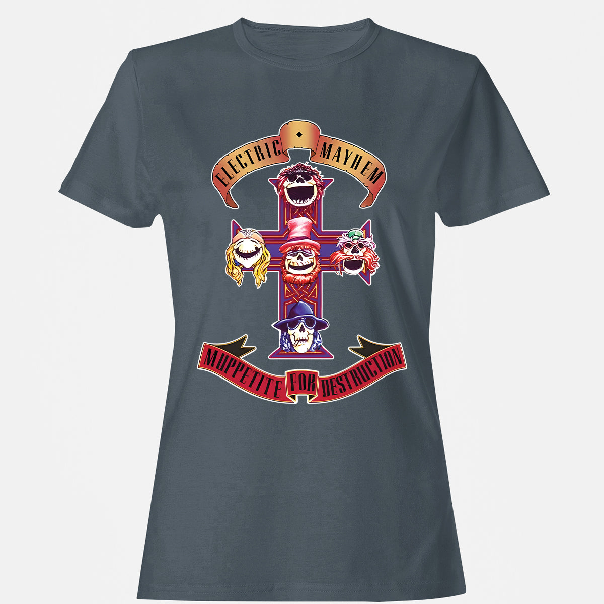 Women's T-Shirt - 1FM9DDXJ - Charcoal - 3