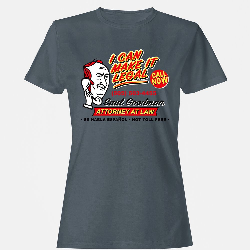 Women's T-Shirt - B3UAR9YN - Charcoal - 3