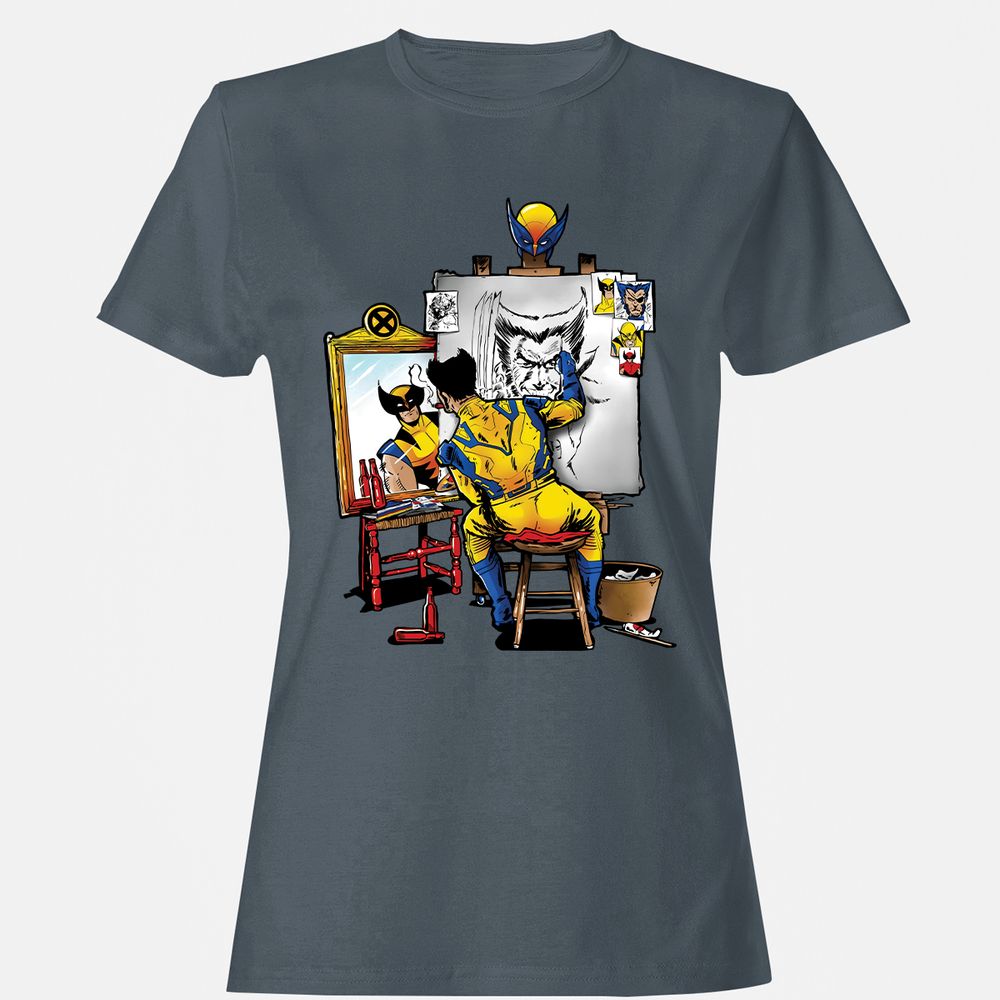 Women's T-Shirt - 33RKT86U - Charcoal - 3