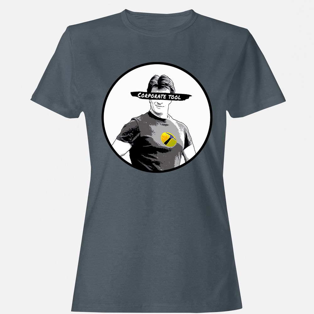 Women's T-Shirt - BQVJZKCU - Charcoal - 3