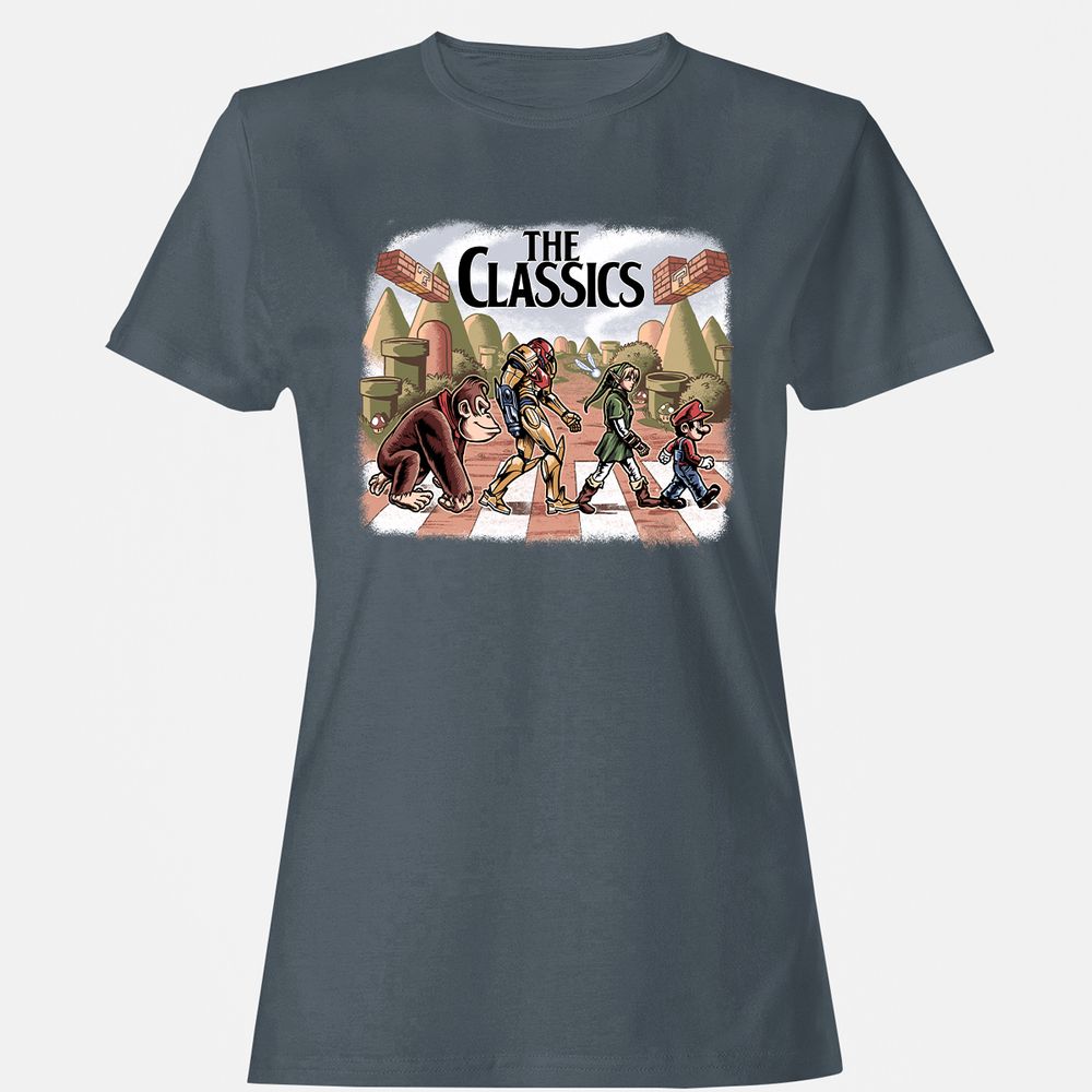 Women's T-Shirt - 17XQ7MGU - Charcoal - 3