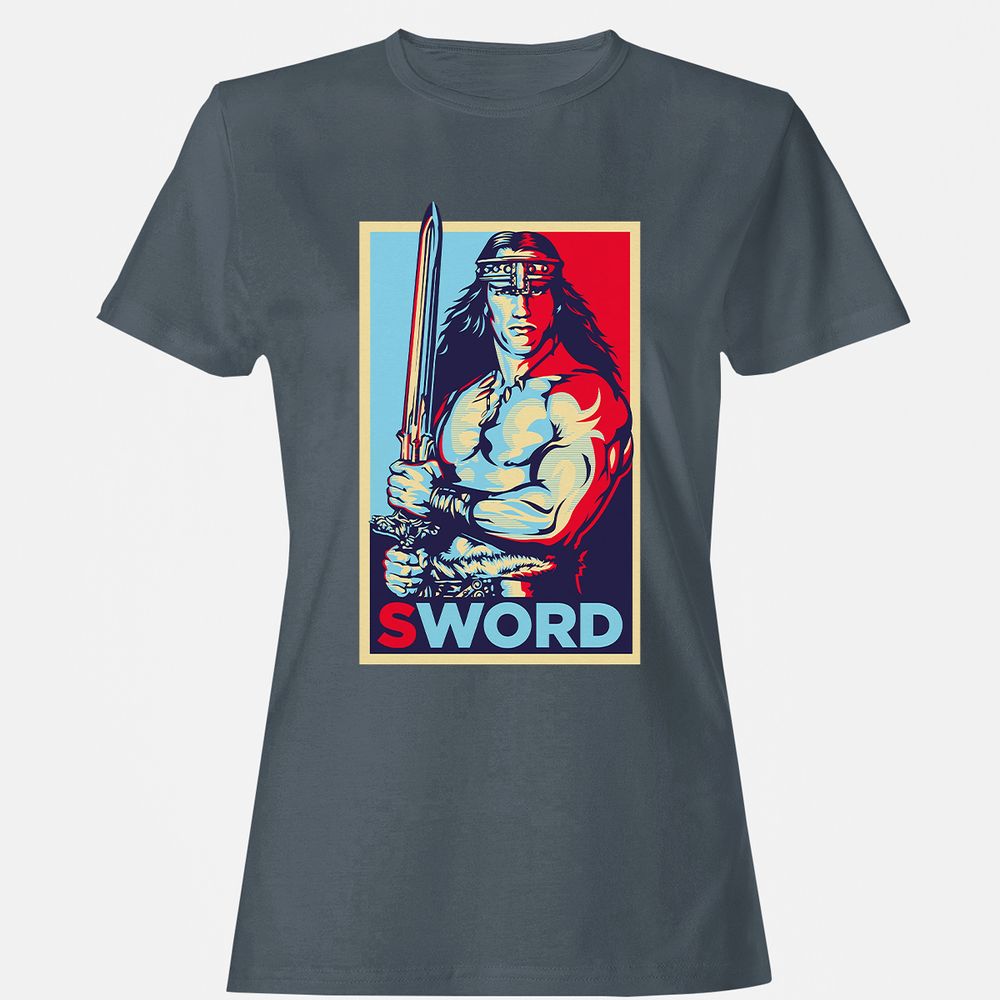 Women's T-Shirt - M2QTKENE - Charcoal - 3