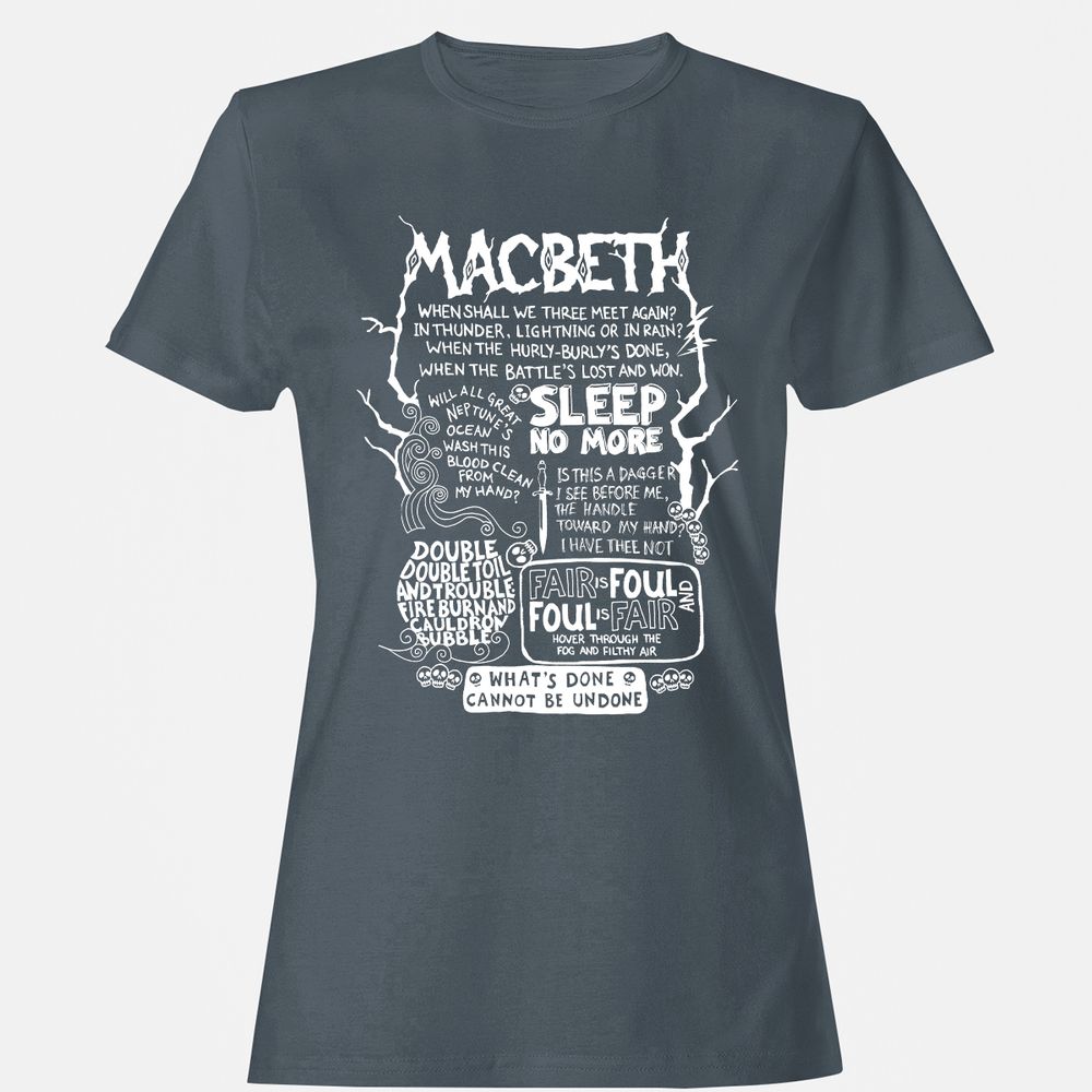 Women's T-Shirt - 3WA4VR1Q - Charcoal - 3