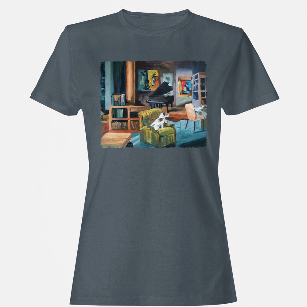 Women's T-Shirt - CZ36MY9Y - Charcoal - 3