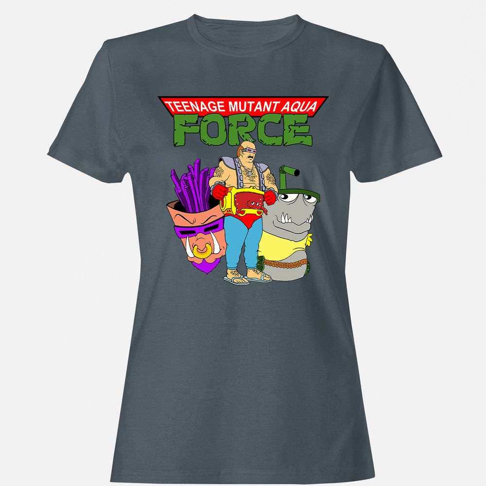 Women's T-Shirt - 4Q77VQ3V - Charcoal - 3