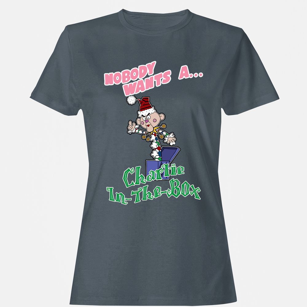 Women's T-Shirt - E3RUZCMG - Charcoal - 3