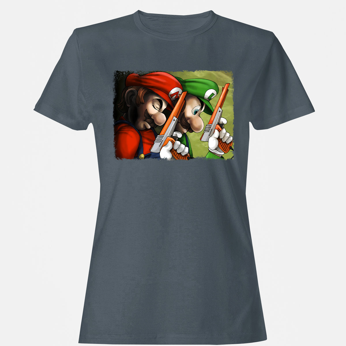 Women's T-Shirt - 4U3S79ZK - Charcoal - 3