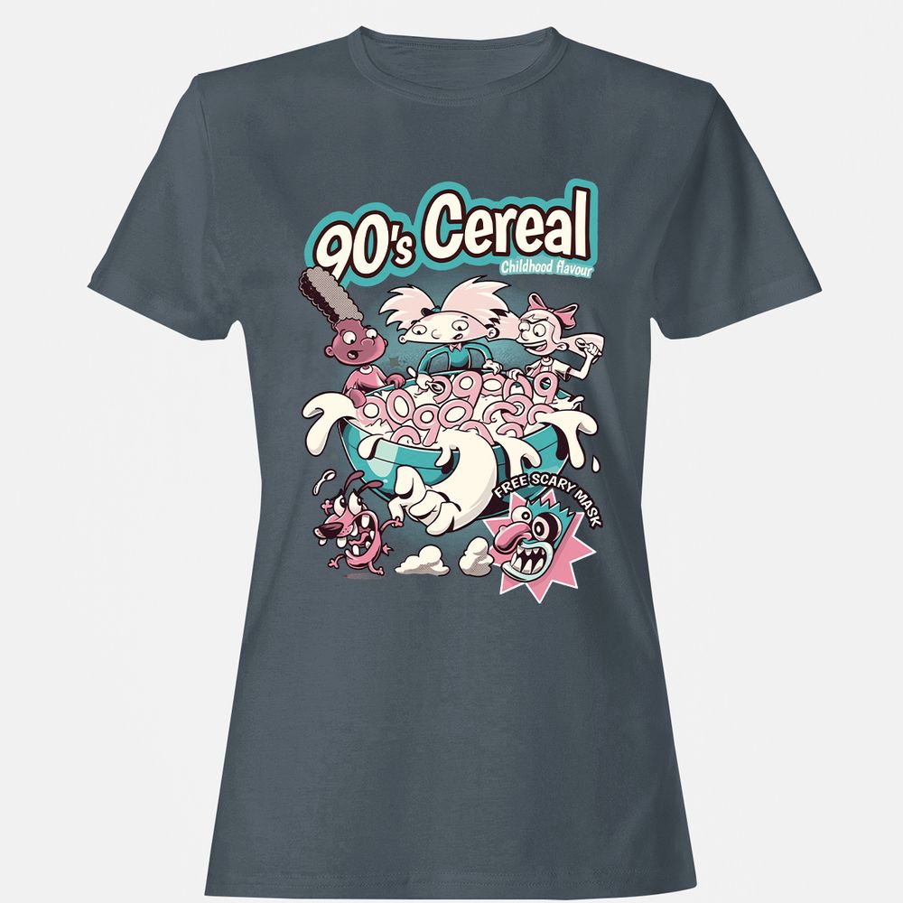 Women's T-Shirt - 365Y6BZ9 - Charcoal - 3