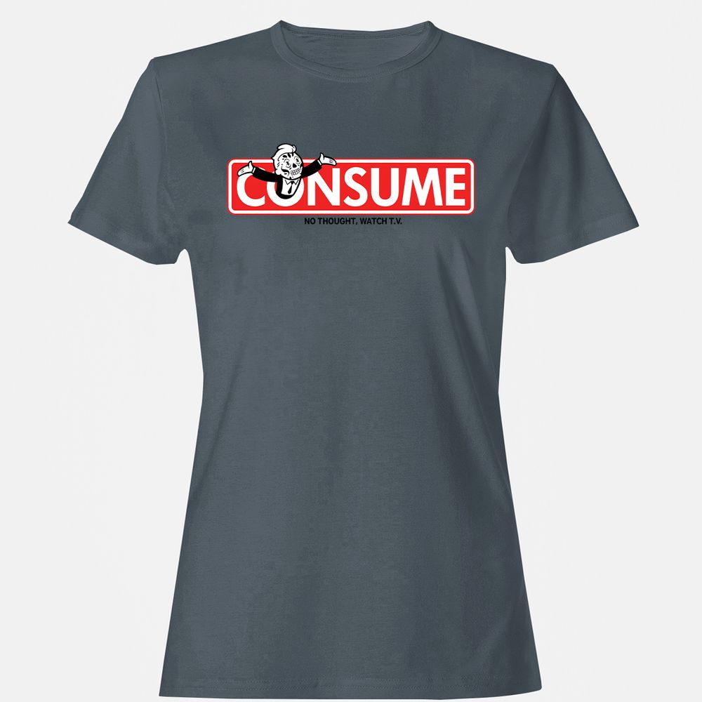 Women's T-Shirt - UY4EC94D - Charcoal - 3