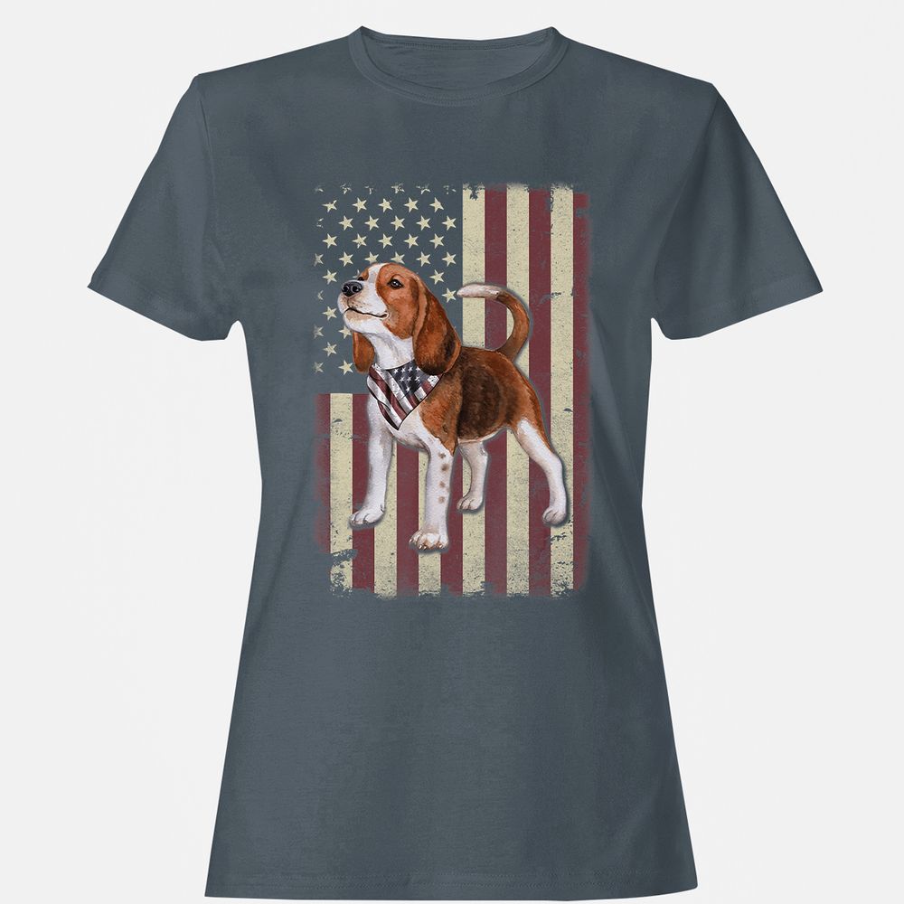Women's T-Shirt - U7B8VL9V - Charcoal - 3