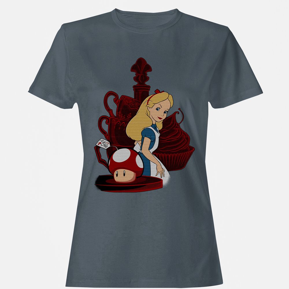 Women's T-Shirt - ZD8XWM49 - Charcoal - 3