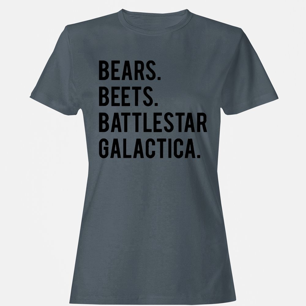 Women's T-Shirt - QVFES2BS - Charcoal - 3