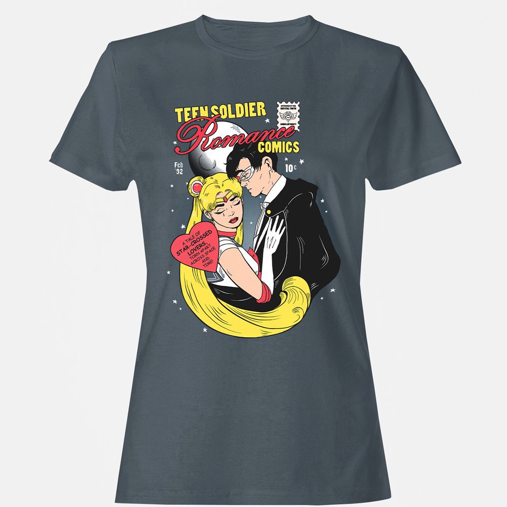 Women's T-Shirt - 2JL8P9L6 - Charcoal - 3