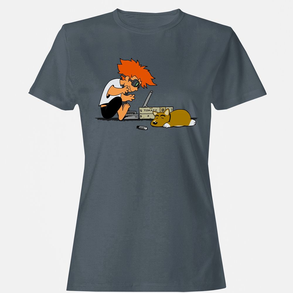Women's T-Shirt - LX6C7821 - Charcoal - 3