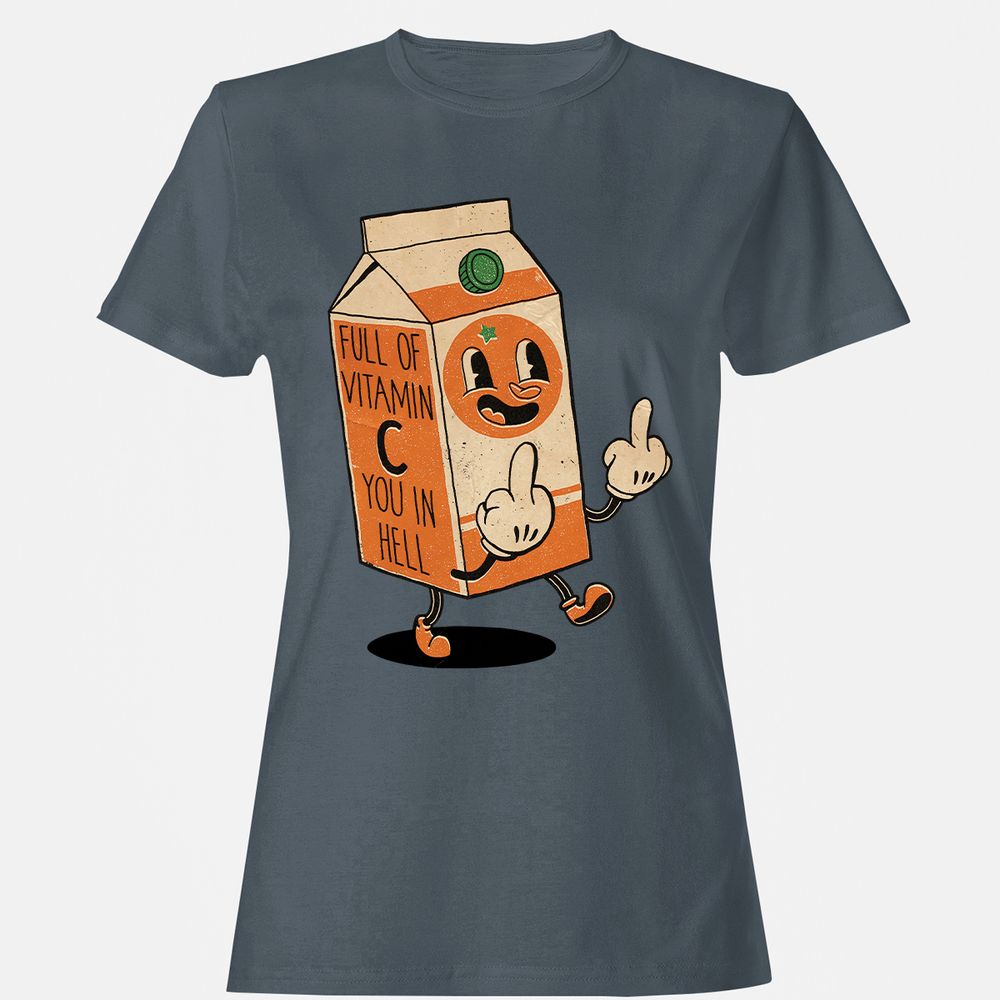 Women's T-Shirt - HJGXE73T - Charcoal - 3