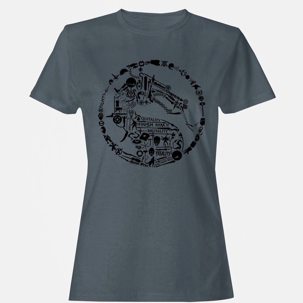 Women's T-Shirt - 4ANR8YE6 - Charcoal - 3