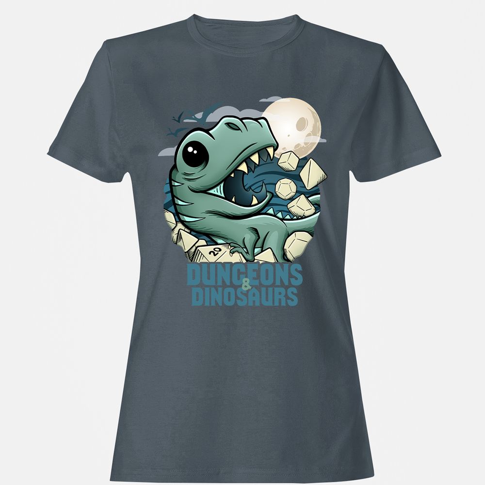 Women's T-Shirt - 4FNHVFH7 - Charcoal - 3