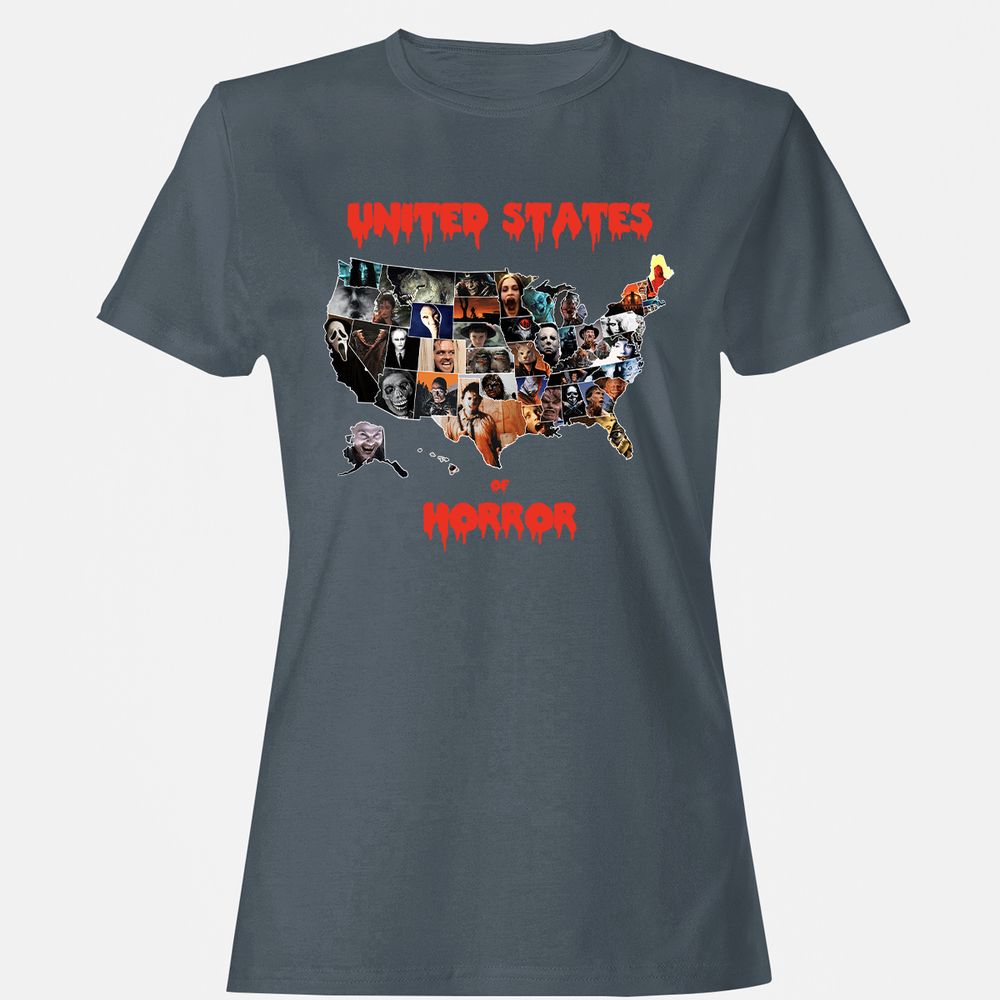 Women's T-Shirt - 76CAJTHA - Charcoal - 3