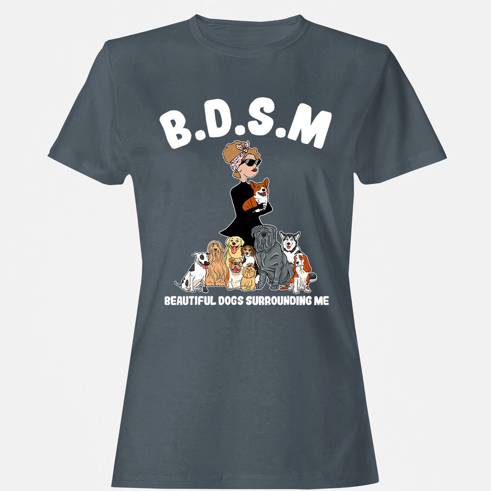 Women's T-Shirt - ZCKD57Q8 - Charcoal - 3