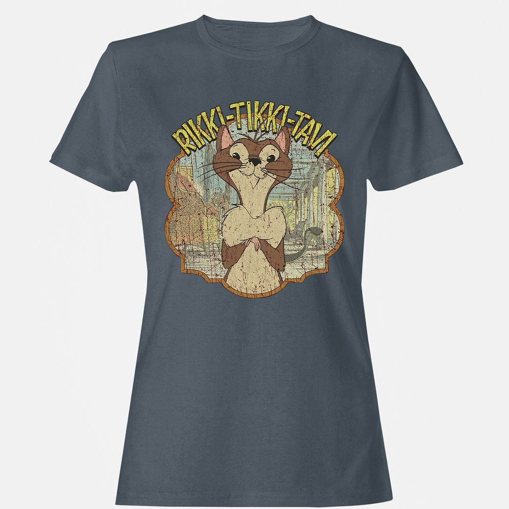 Women's T-Shirt - 4BYU7VZQ - Charcoal - 3