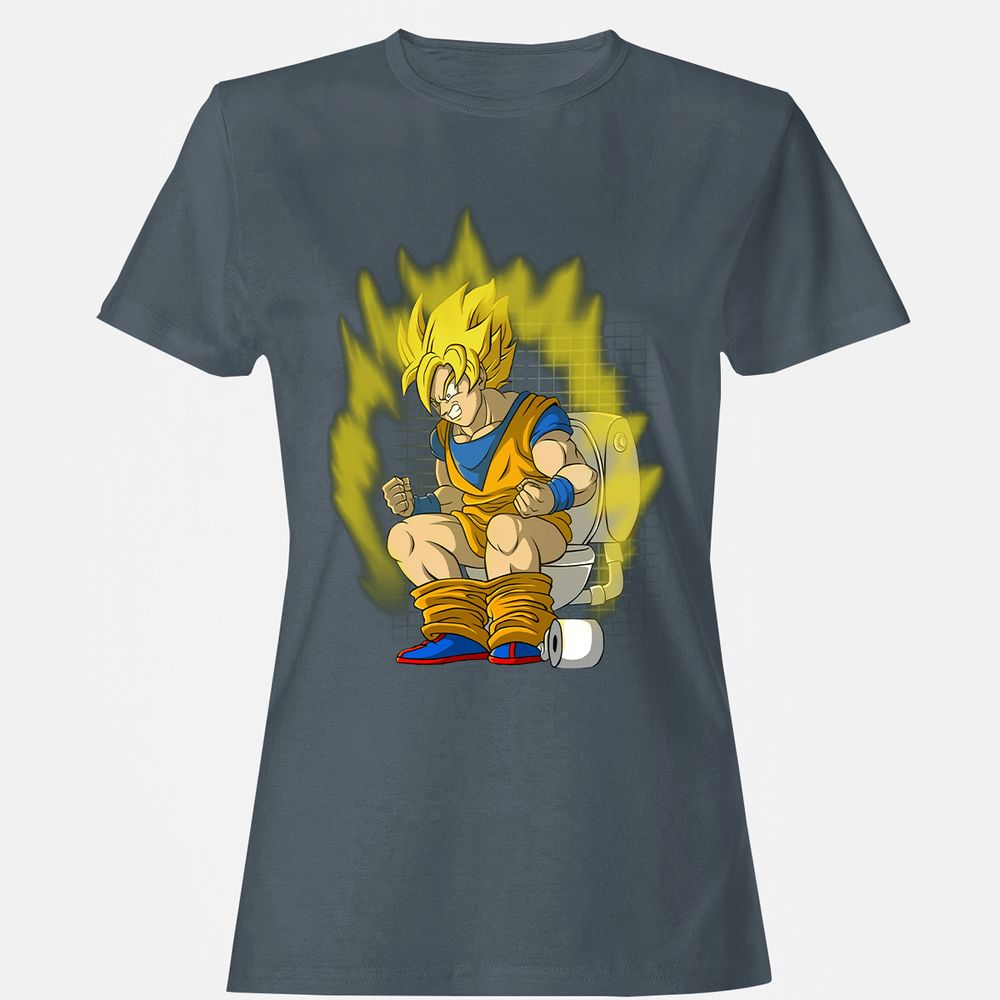 Women's T-Shirt - B1EDU8Q7 - Charcoal - 3