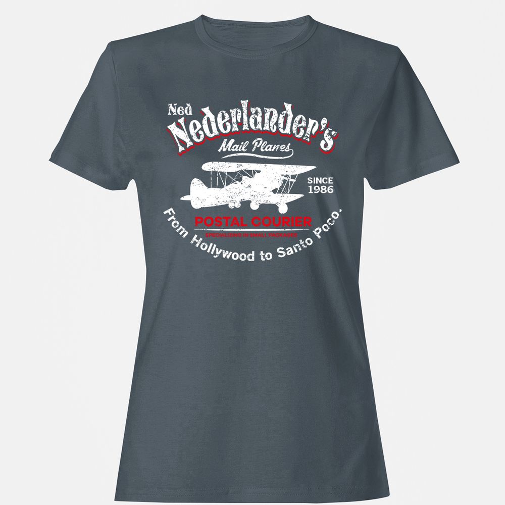 Women's T-Shirt - QL5Z7AMB - Charcoal - 3