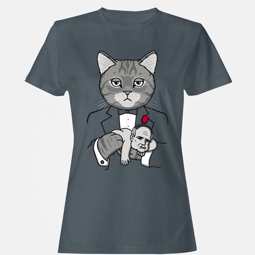 Women's T-Shirt - 8ZQ3CP4H - Charcoal - 3