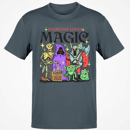 Classic Unisex T-Shirt - B144LVFZ - Charcoal - 3