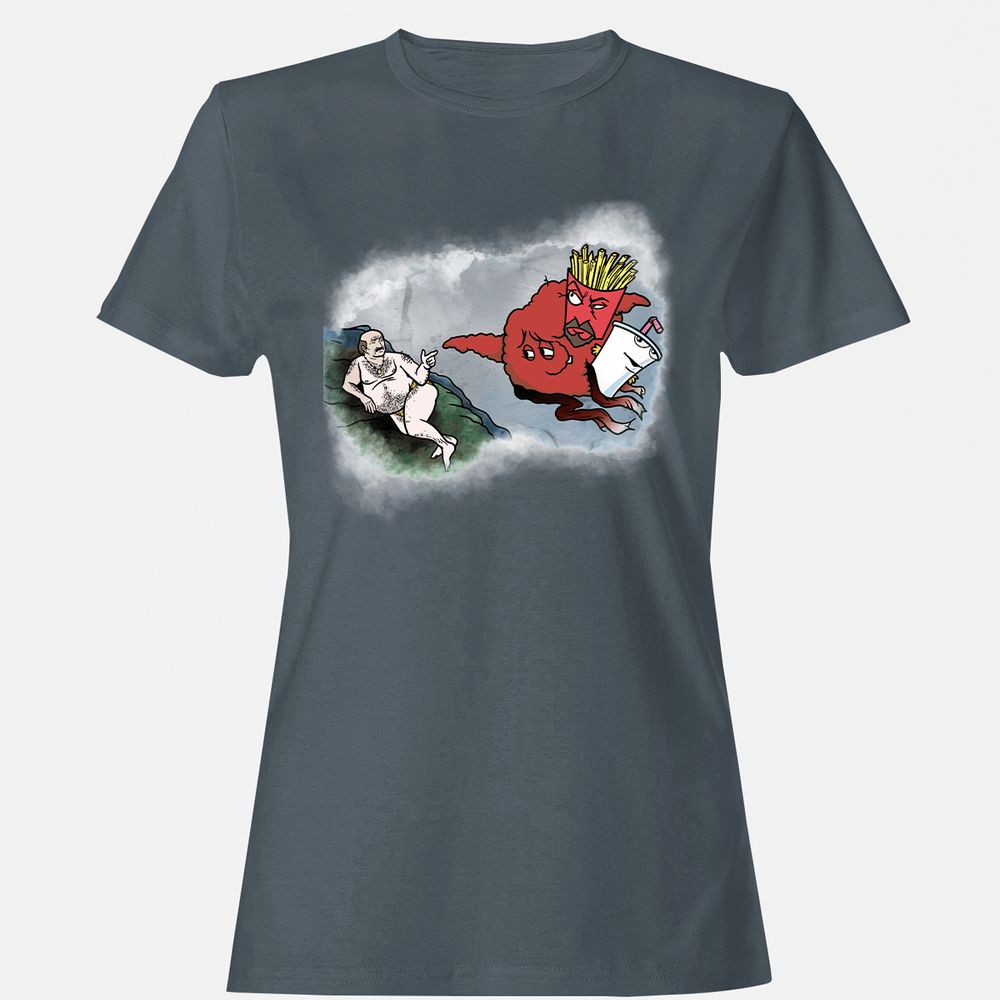 Women's T-Shirt - ULSQV8DJ - Charcoal - 3