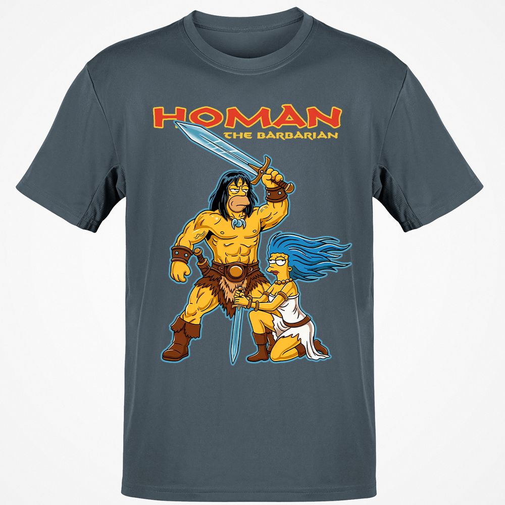 Classic Unisex T-Shirt - TBC9HURG - Charcoal - 3