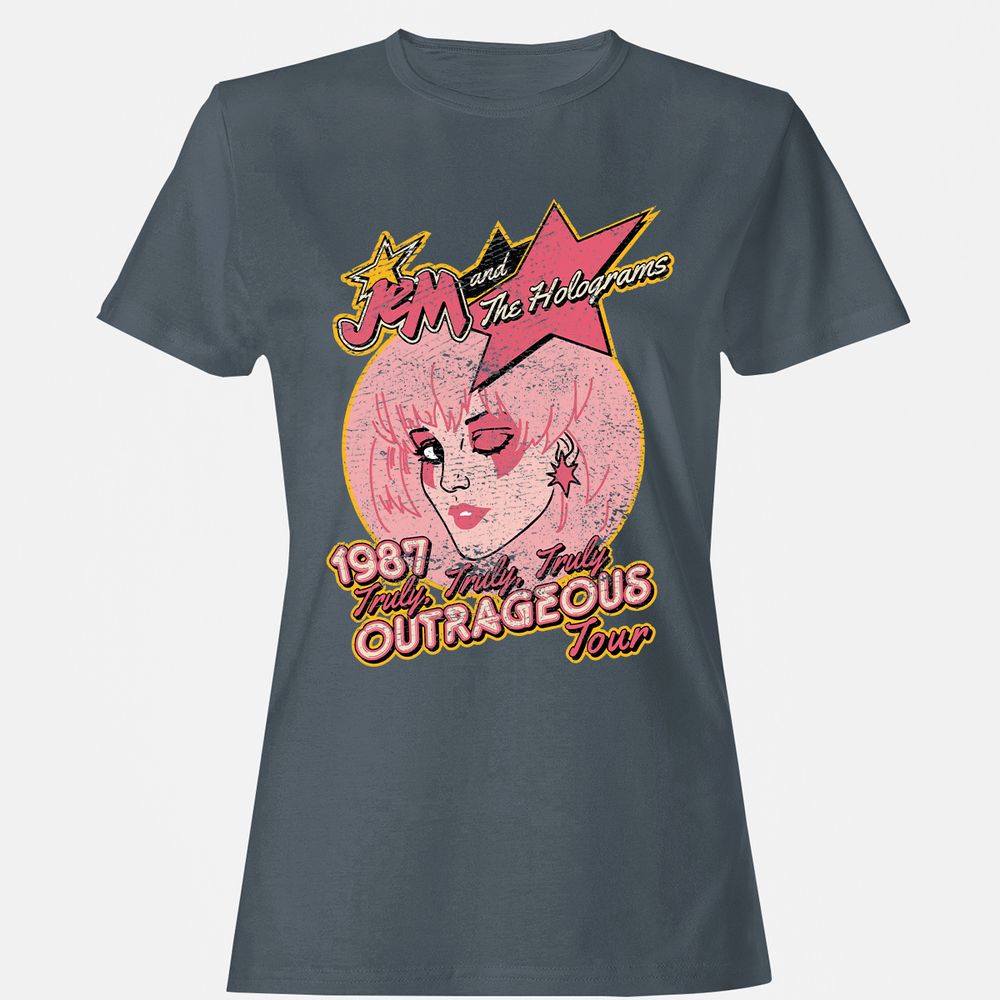 Women's T-Shirt - 3P8CNW6F - Charcoal - 3