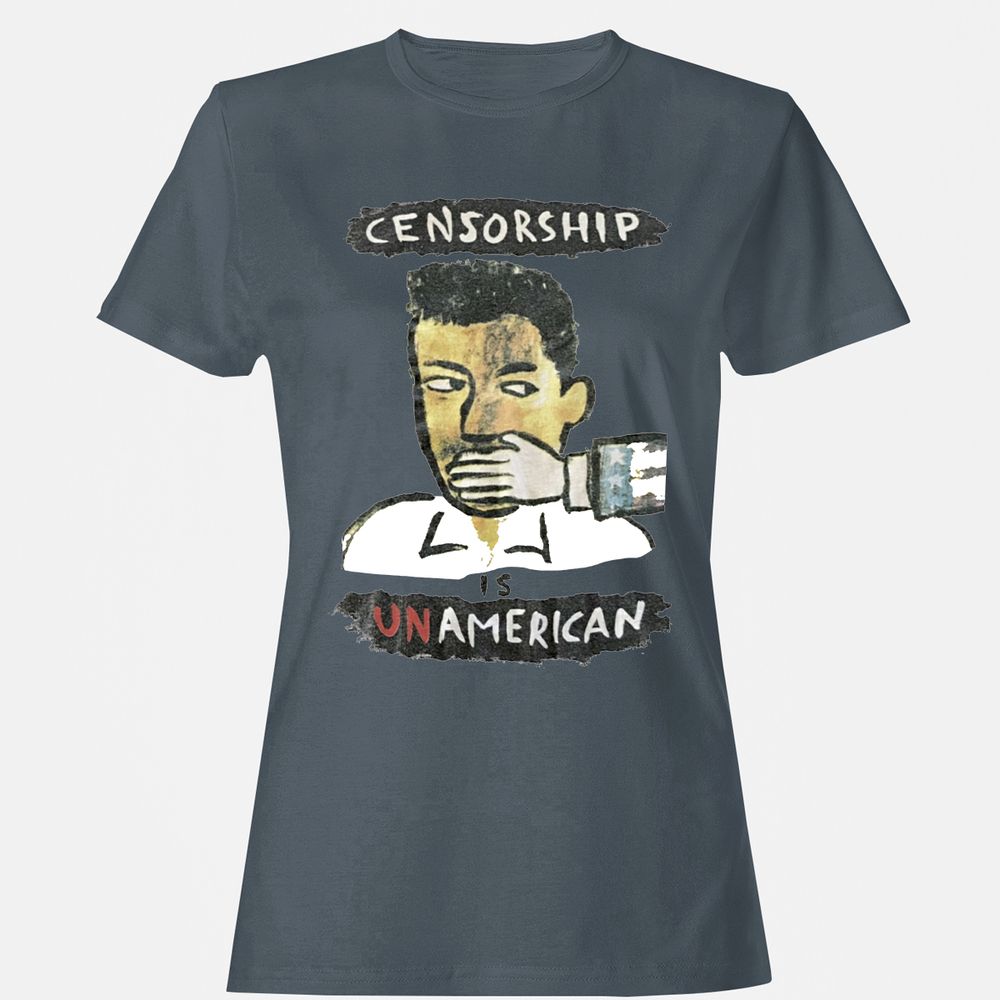 Censorship is Unamerican - Charcoal - 3