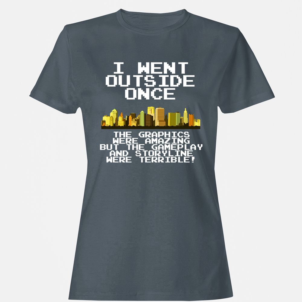 Women's T-Shirt - N497WA4U - Charcoal - 3