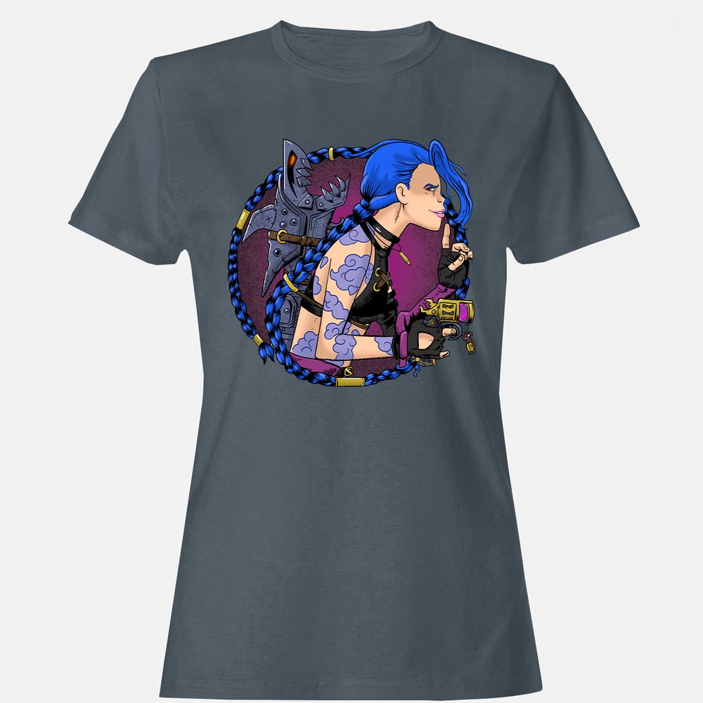 Women's T-Shirt - 1X7HGWCL - Charcoal - 3