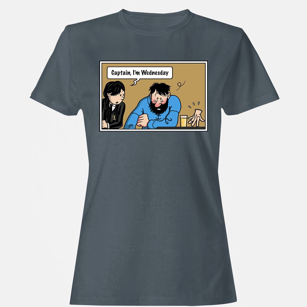 Women's T-Shirt - EQNFK7Y6 - Charcoal - 3