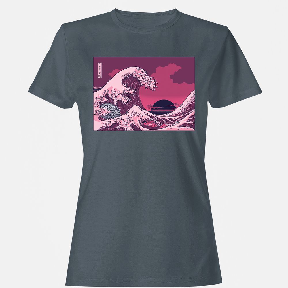 Women's T-Shirt - 4WHMXSVL - Charcoal - 3