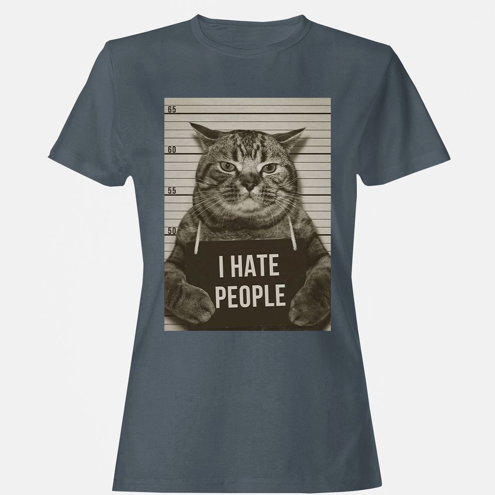 Women's T-Shirt - Q8WJD9UC - Charcoal - 3