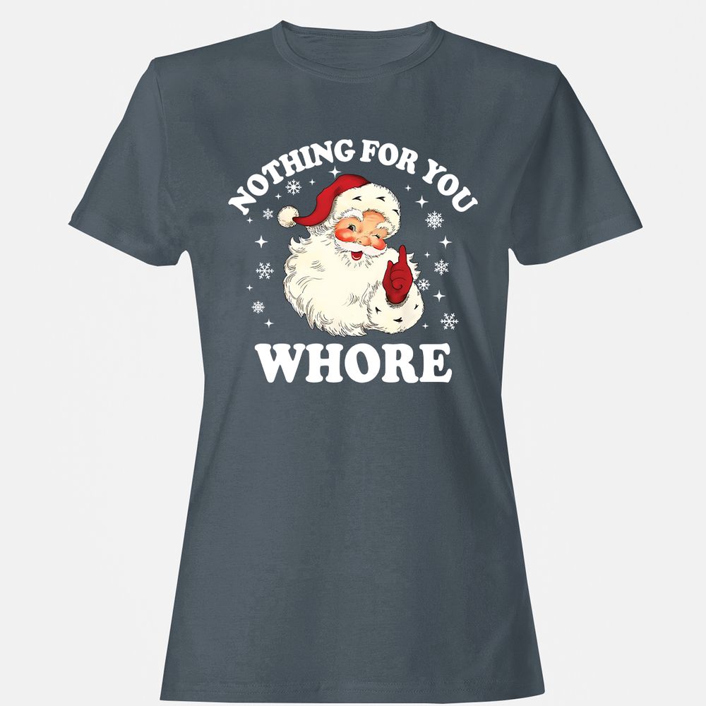 Nothing For You Whore Santa - Charcoal - 3