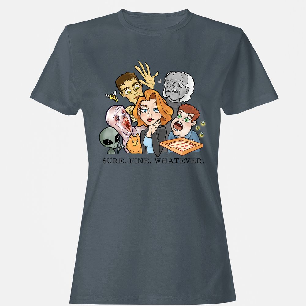 Women's T-Shirt - 7UD5J5P8 - Charcoal - 3
