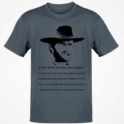 Clint Eastwood Mule Quote - Charcoal - 3