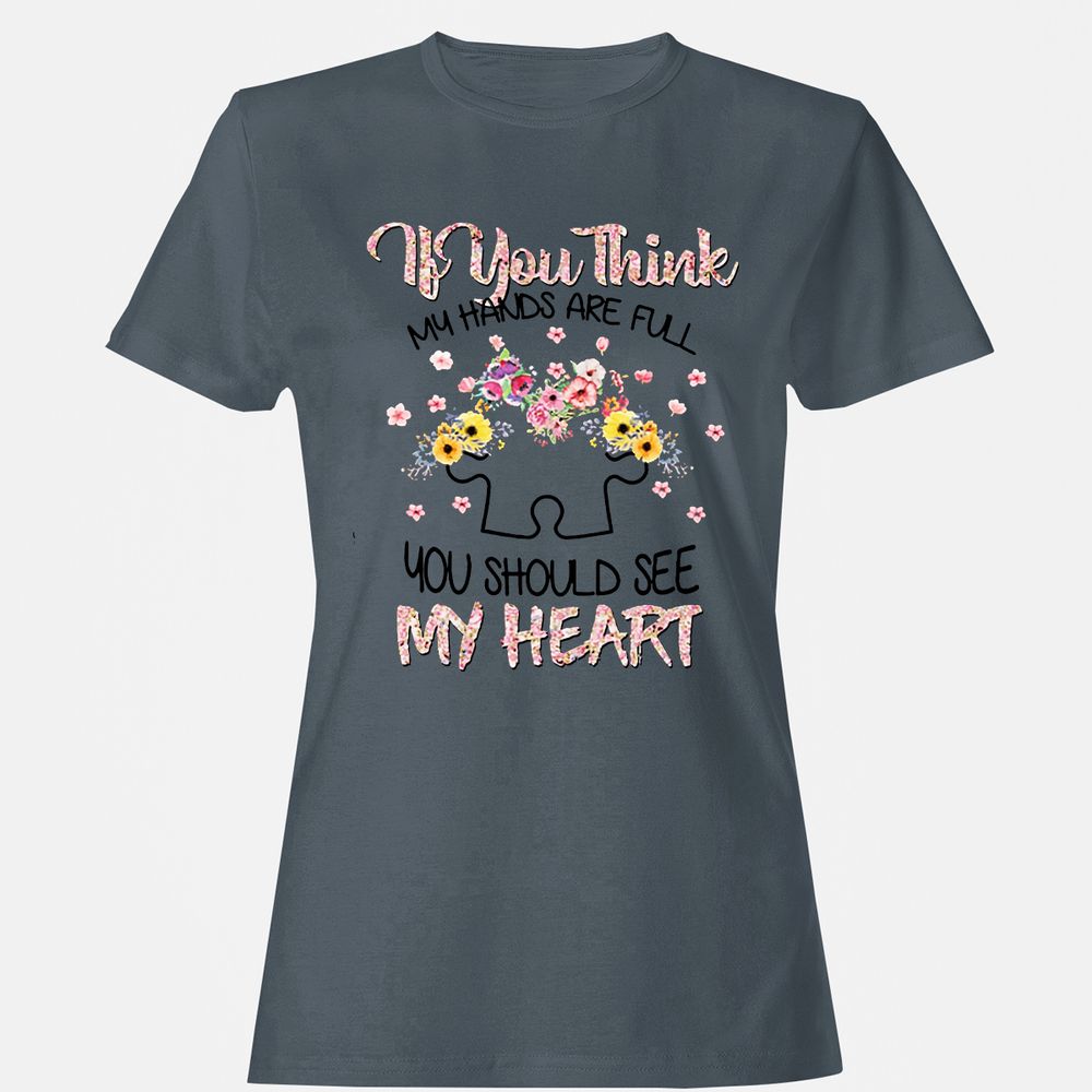 Women's T-Shirt - 1KYVQDDQ - Charcoal - 3