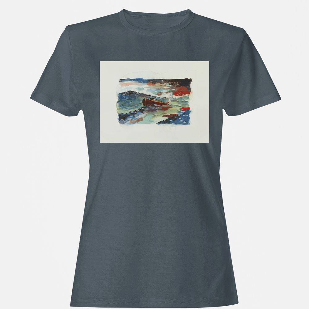 Women's T-Shirt - BFU8N9RC - Charcoal - 3