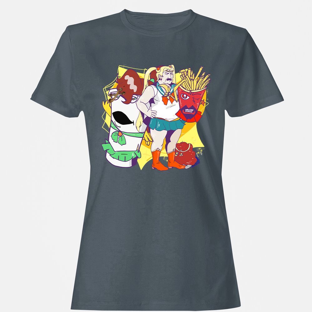 Women's T-Shirt - 7Y2UB47Q - Charcoal - 3