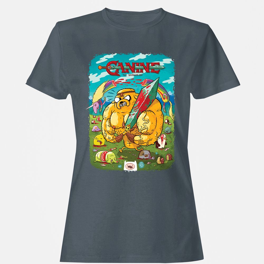 Women's T-Shirt - BH3Y6C98 - Charcoal - 3